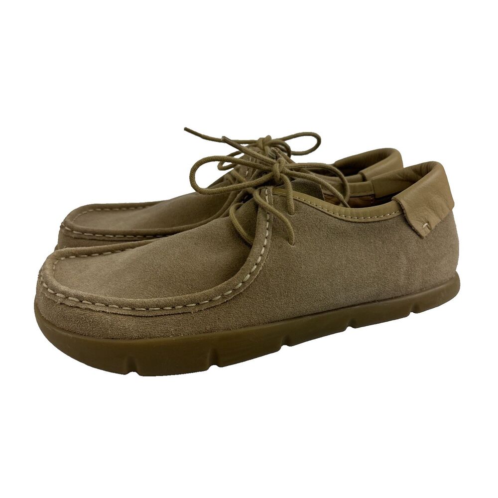 Kalso Darby Shoe Suede Lace Up‎ Round Toe Tan Moc Toe Sneaker Low Boot Womens 9